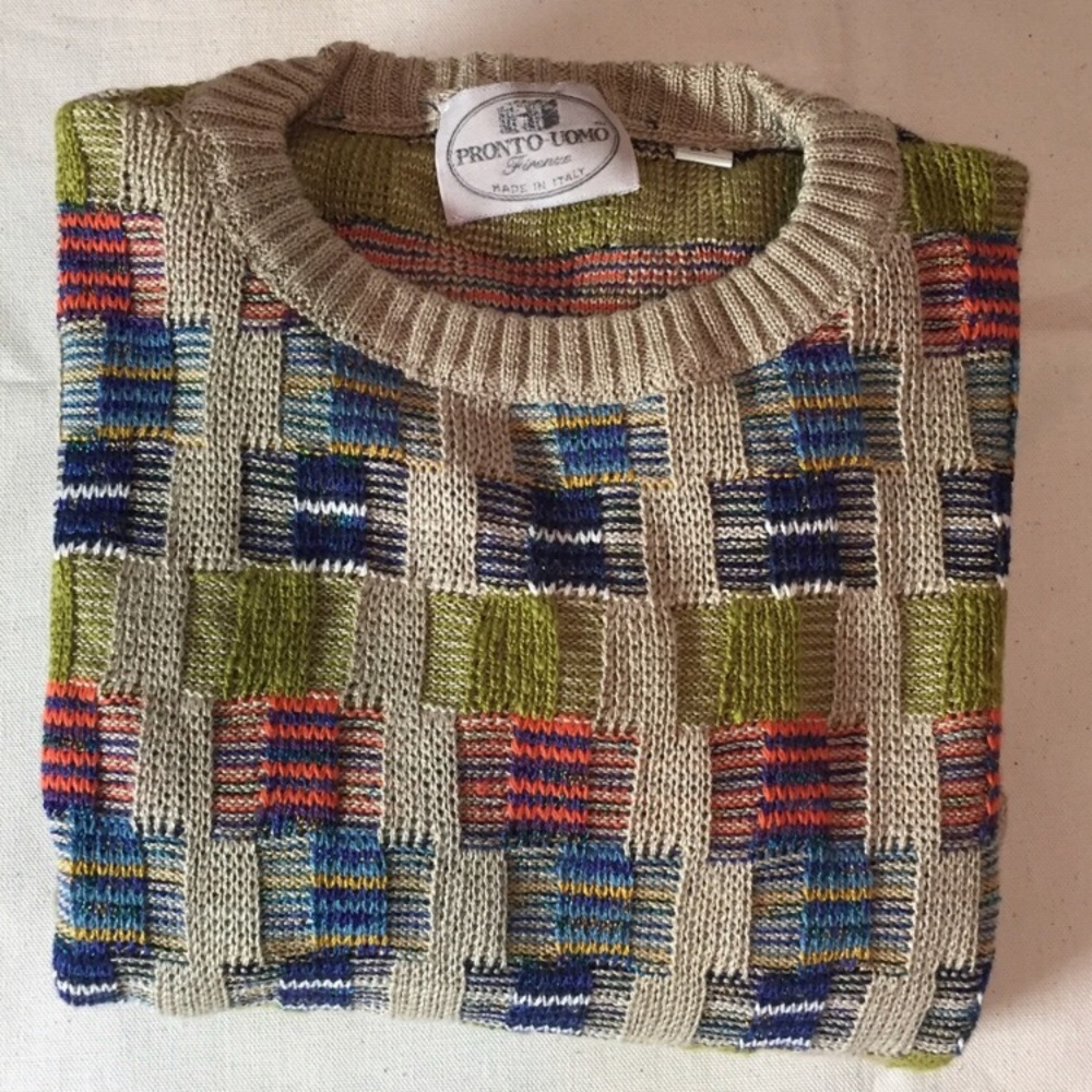 Pronto•Uomo Men’s Multicolored Sweater Size 2X